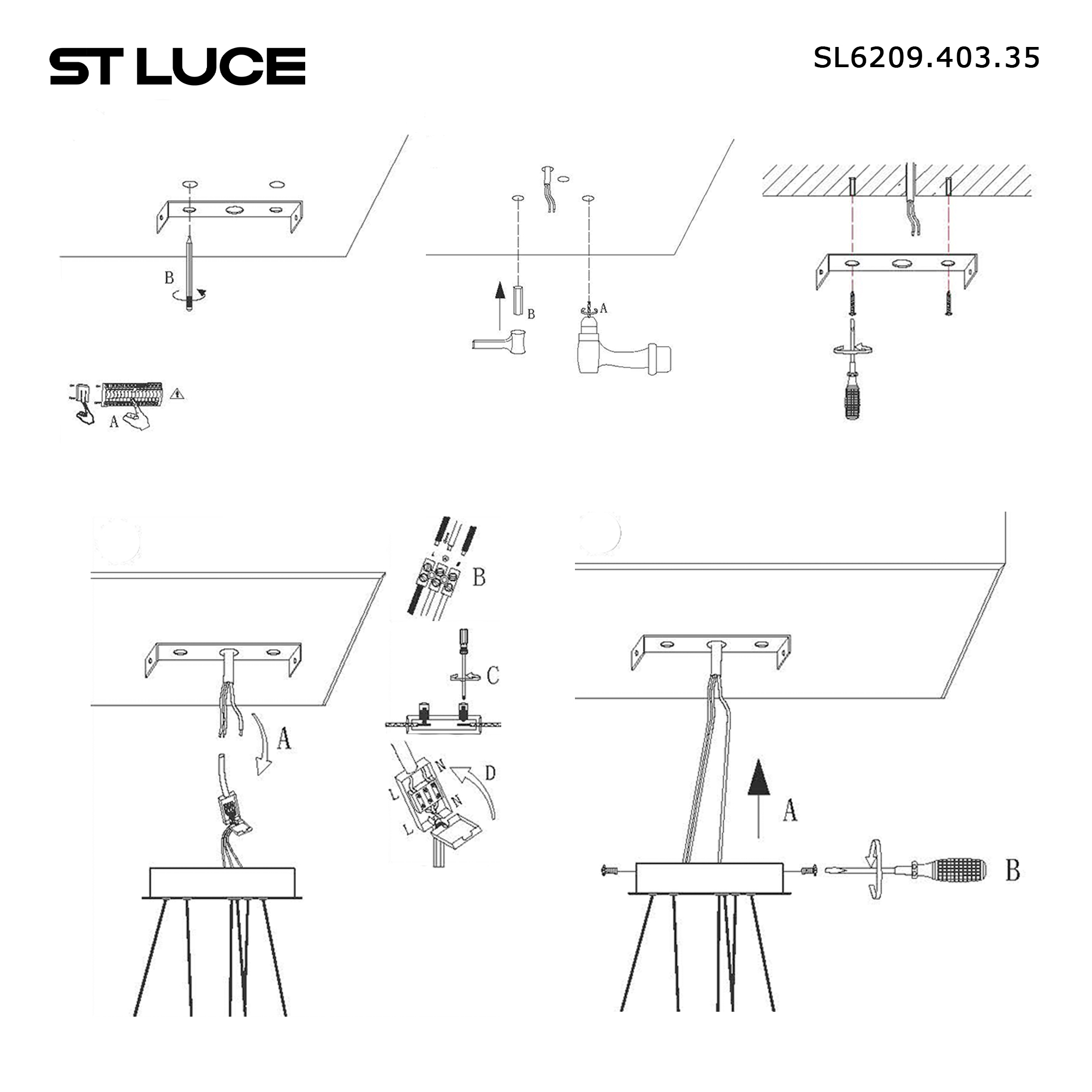 Картинка SL6209.403.35 Светильник подвесной ST-Luce ORIONE