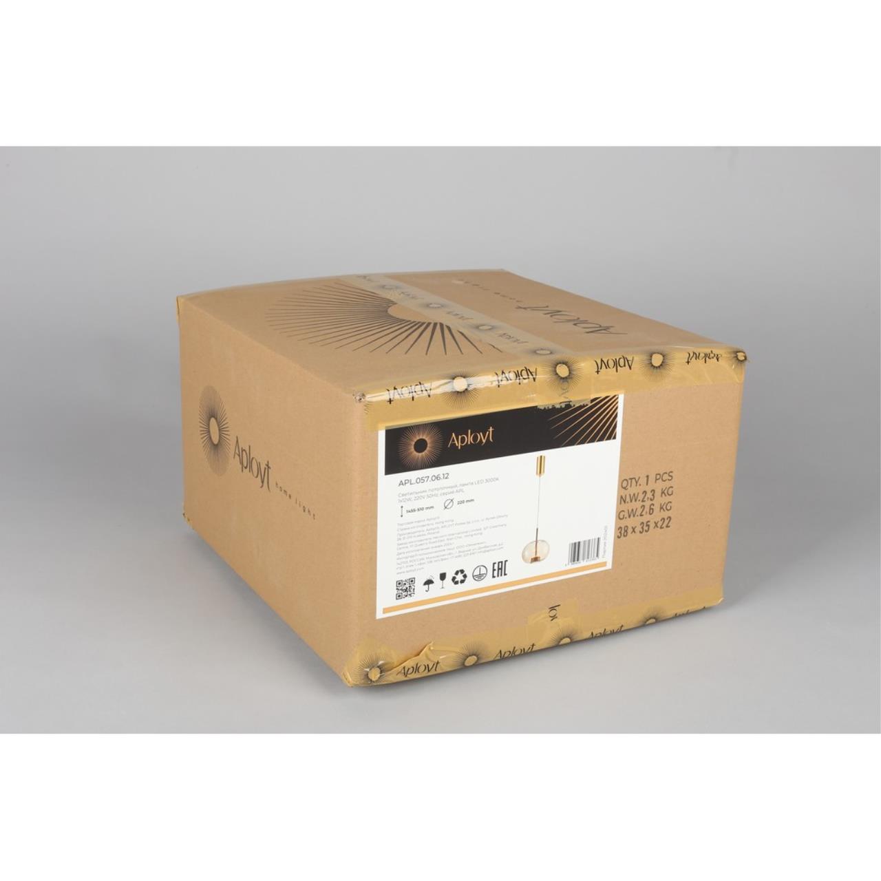 Картинка APL.057.06.12 Светильник подвесной Aployt Ambr