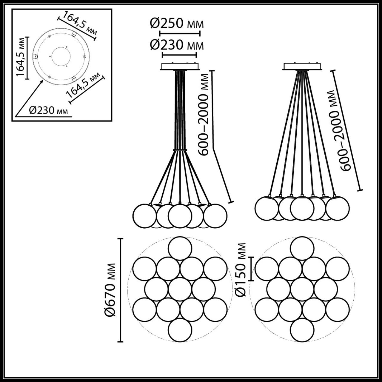Картинка 7109/13 Odeon Light Люстра MAGIA