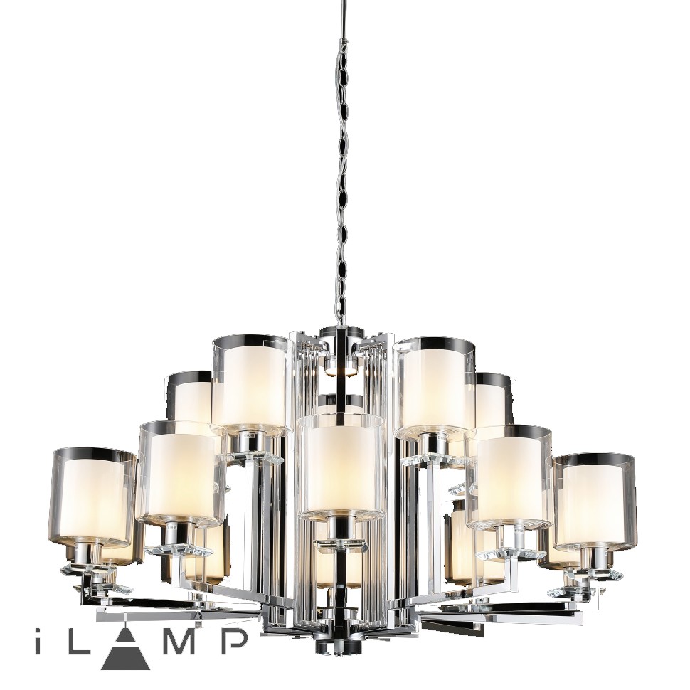Картинка Подвесная люстра iLamp King RM6201-10+5 CR+CL