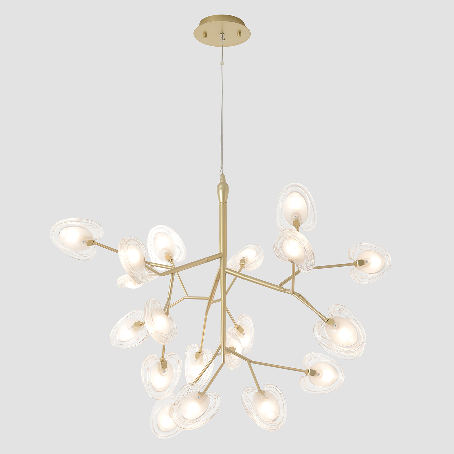 Картинка Светильник подвесной SOLE SP20 GOLD Crystal Lux 3021/220