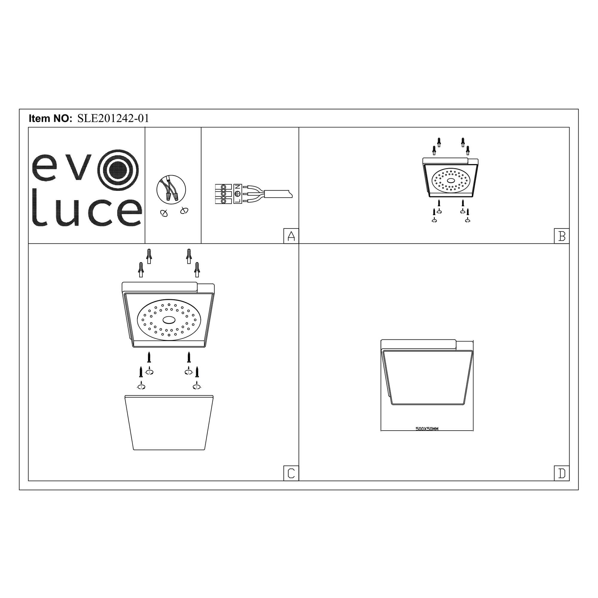 Картинка Потолочный сетодиодный светильник Evoluce Festa SLE201242-01