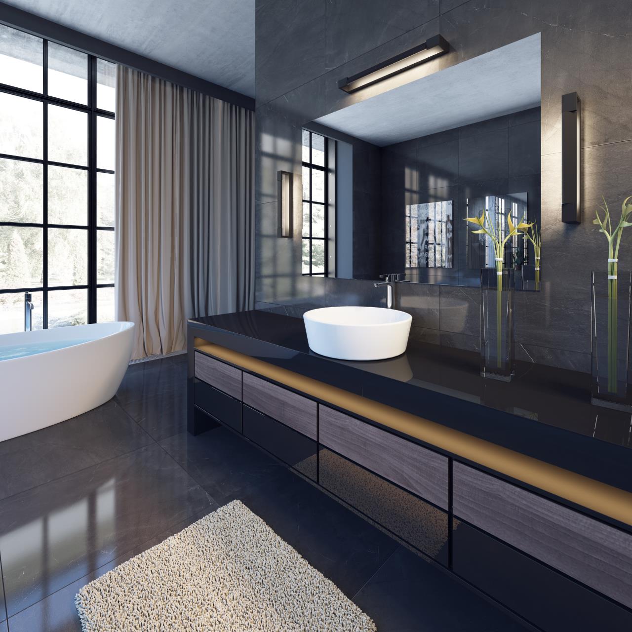 Картинка Настенный светодиодный светильник Odeon Light Hightech Arno 3888/18WB