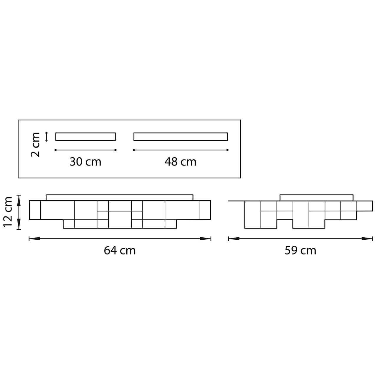 Картинка Потолочный светодиодный светильник Lightstar Favo 750162