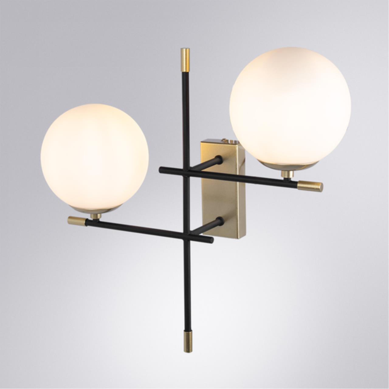 Картинка Настенный светильник Arte Lamp ARKAB A2225AP-2BK