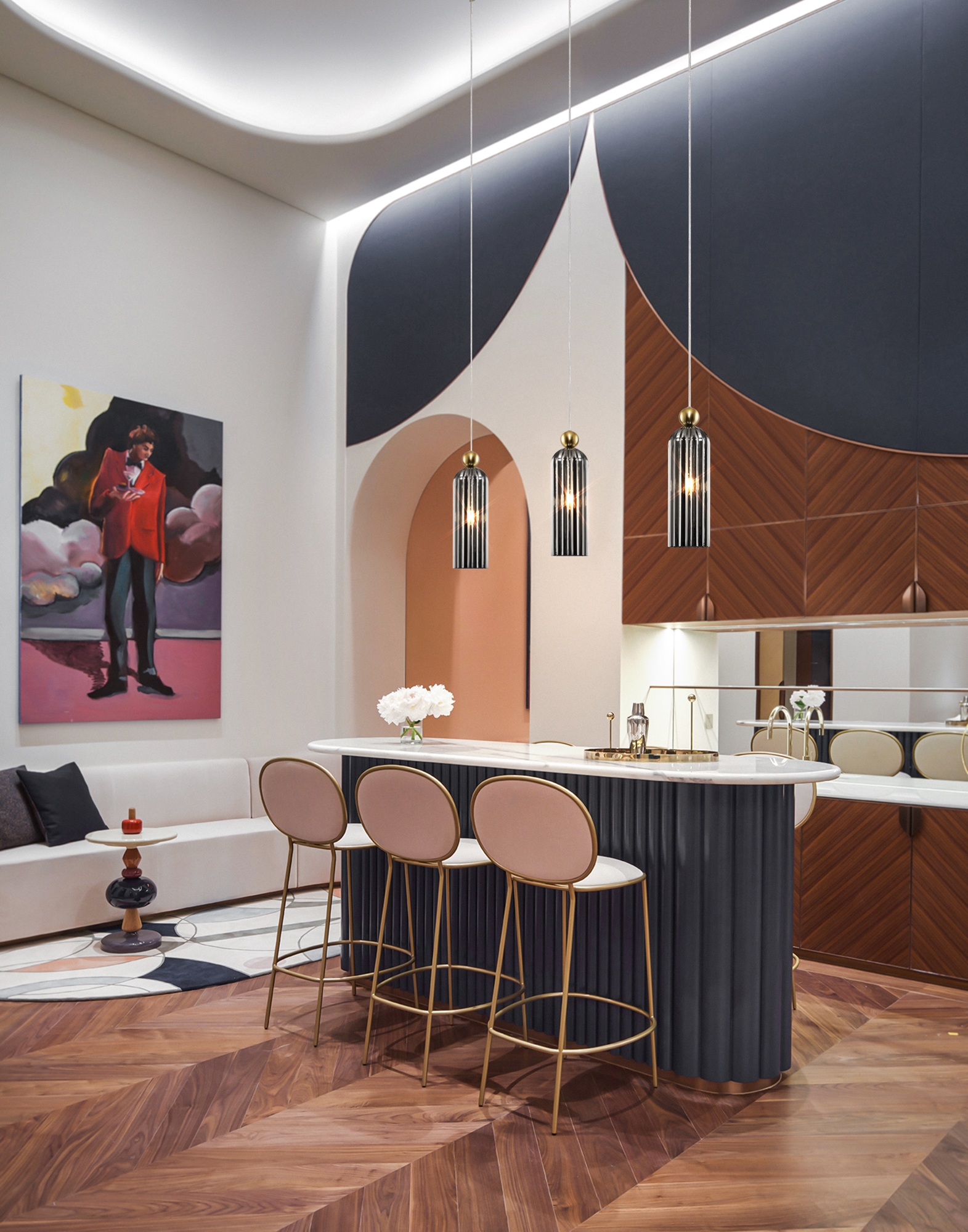 Картинка Подвесной светильник Maytoni MOD302PL-01GR