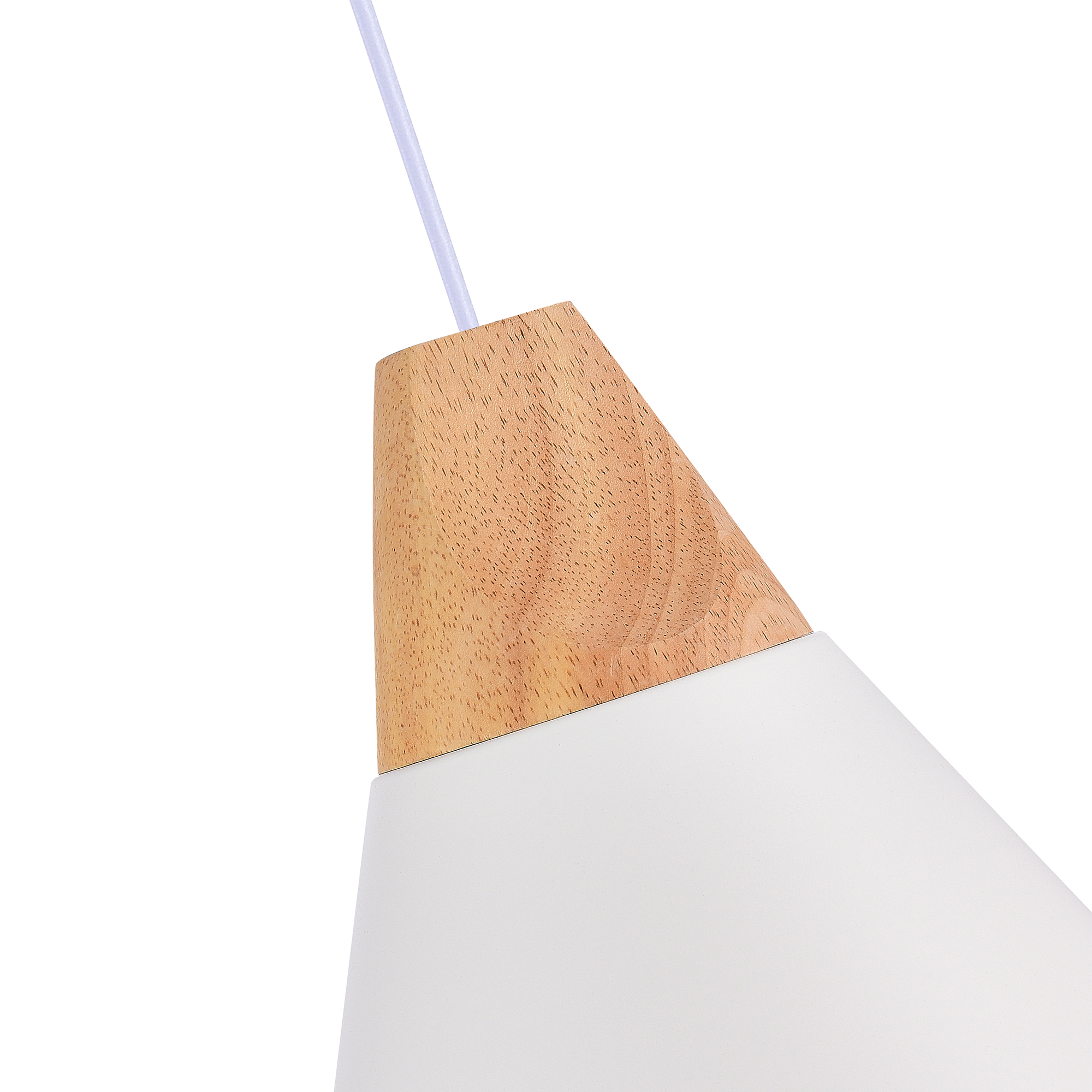 Картинка Подвес Белый/Белый, Светлое дерево E14 1*40W