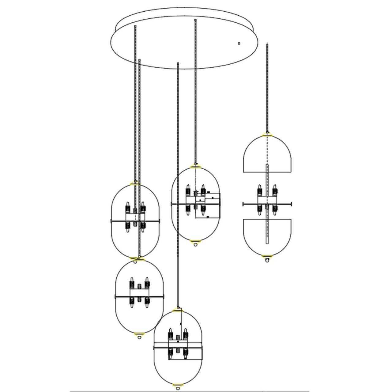 Картинка APL.860.06.30 Светильник подвесной Aployt Ludovica