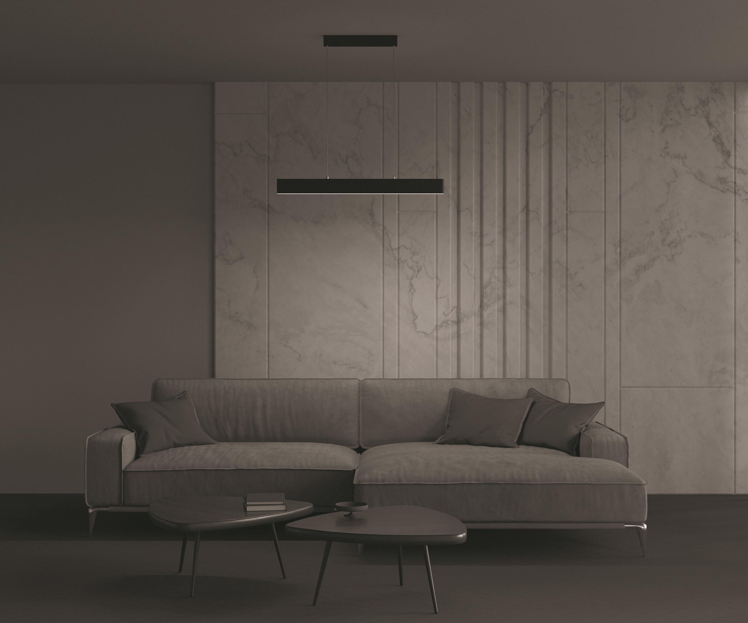 Картинка Подвесной светодиодный светильник Maytoni Step P010PL-L23B