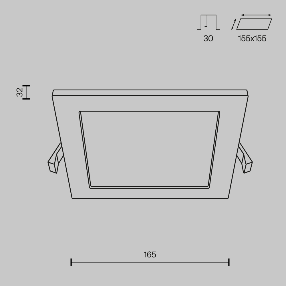 Картинка Встраиваемый светодиодный светильник Maytoni Stockton DL020-6-L12W