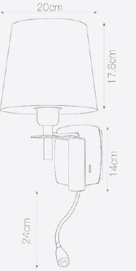 Картинка Бра Lussole Lgo Cozy LSP-8234