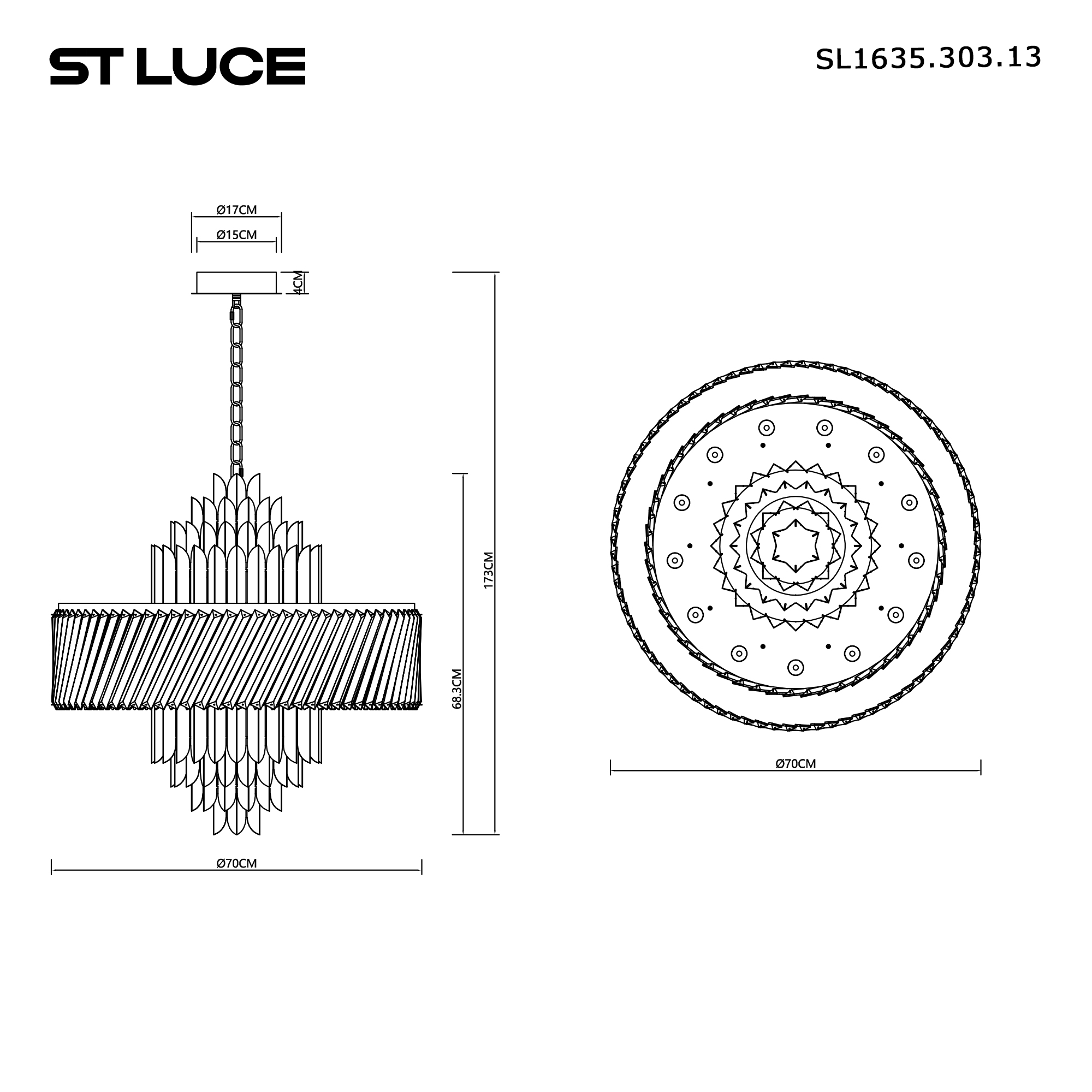 Картинка SL1635.303.13 Подвесной светильник ST-Luce 