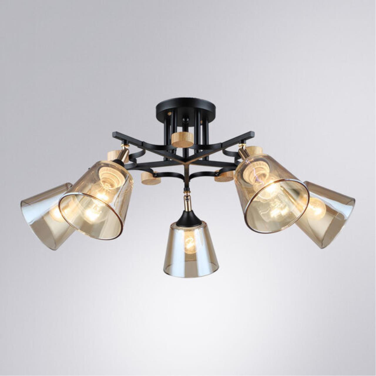 Картинка Потолочный светильник Arte Lamp GLASSY A5078PL-5BK