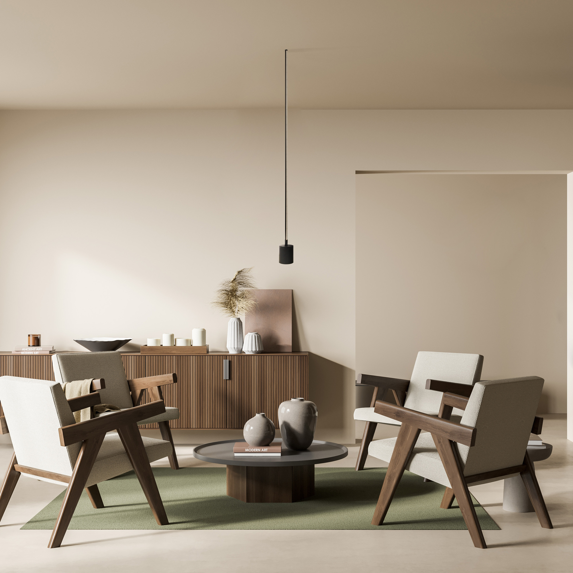 Картинка Напольный светильник (торшер) Maytoni MOD147FL-L20BK1