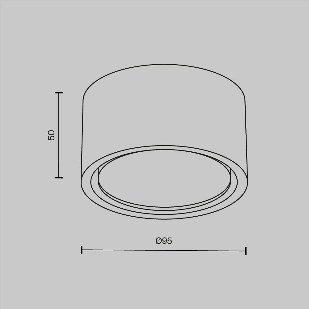 Картинка Потолочный светильник Technical C001CL-GX53-W