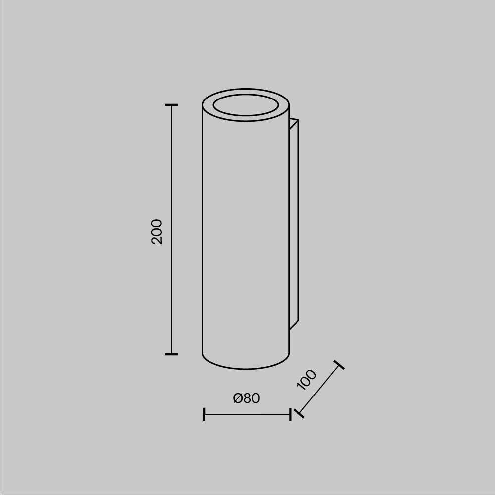 Картинка Светильник настенный Maytoni Parma C191-WL-02-W