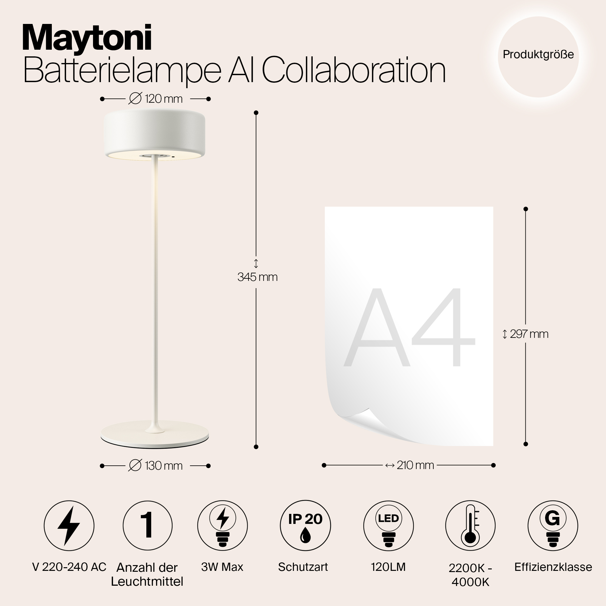 Картинка Аккумуляторный светильник Maytoni MOD229TL-L3W3K2