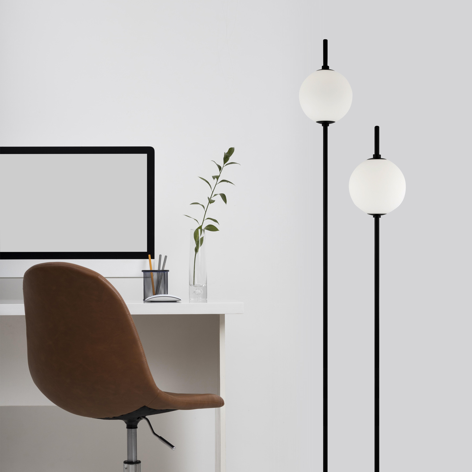 Картинка Напольный светильник (торшер) Maytoni Z020FL-L12BK