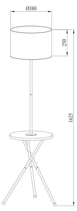 Картинка Торшер Arte Lamp Combo A2070PN-1BK