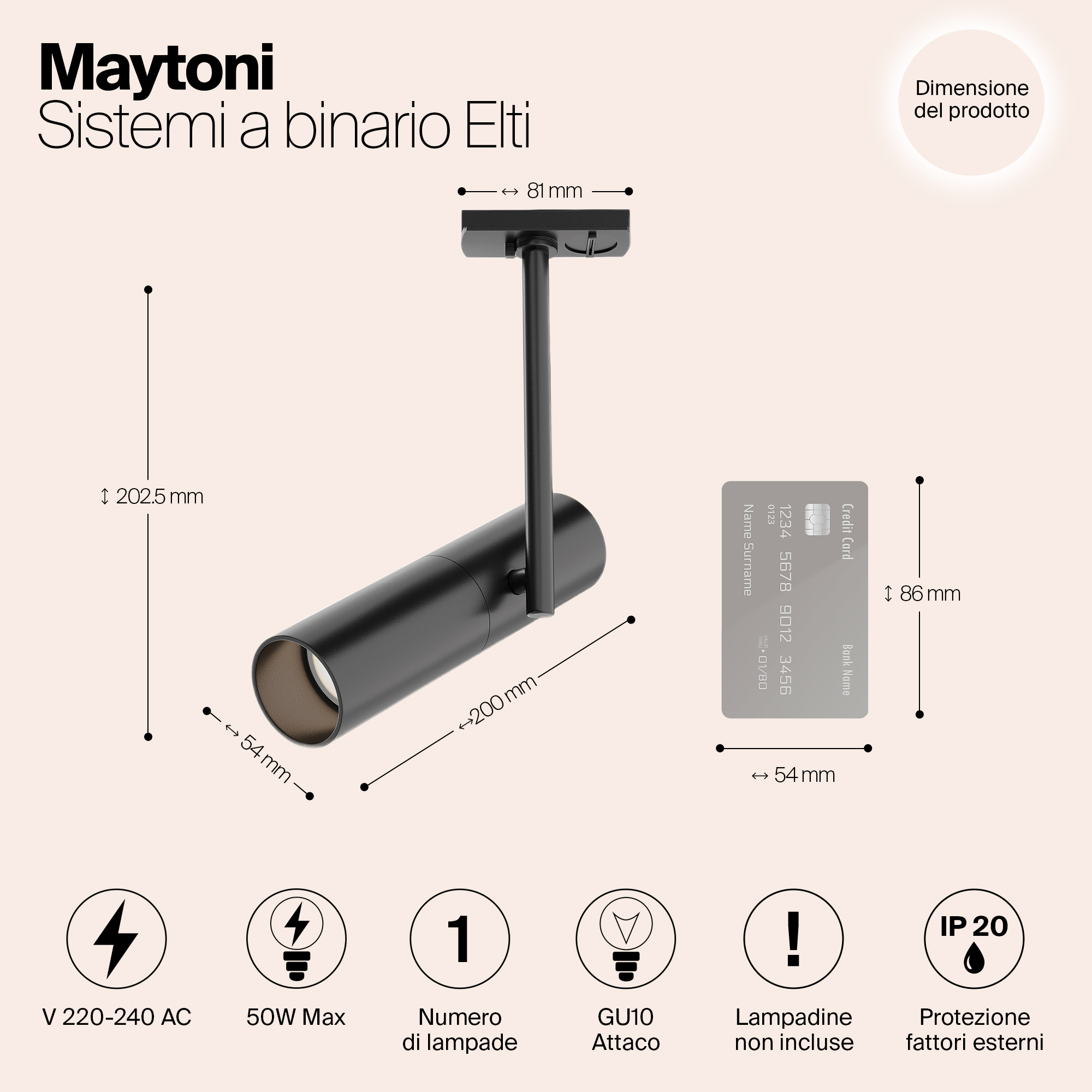 Картинка Трековый светильник Maytoni Track TR005-1-GU10-B