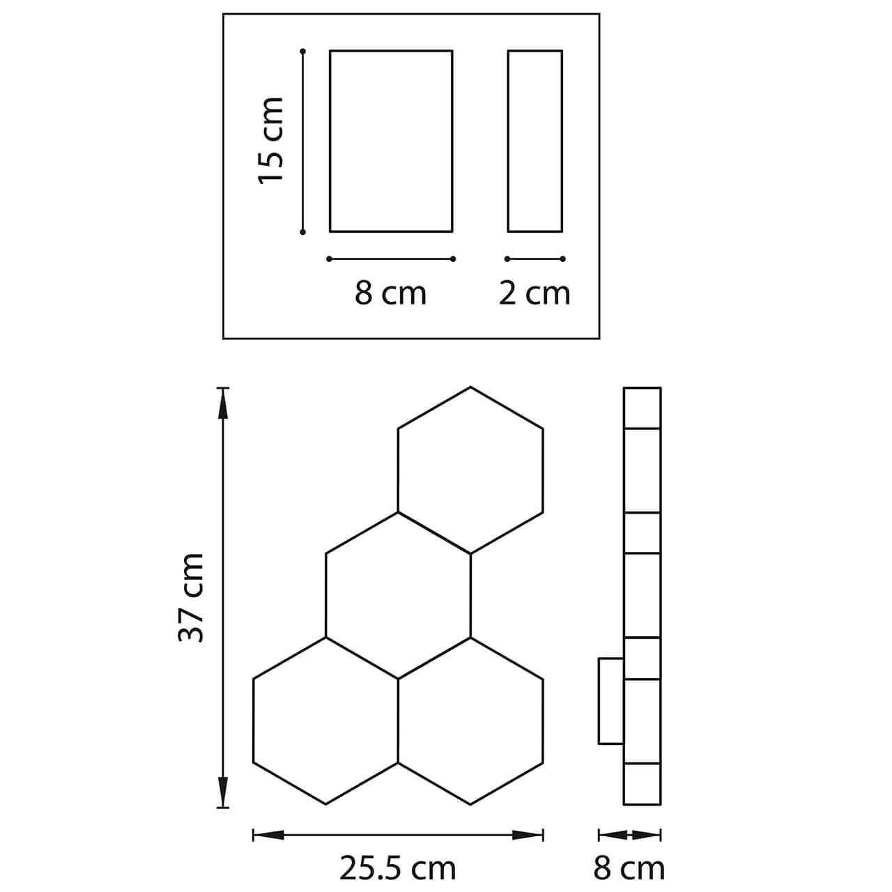 Картинка Настенный светодиодный светильник Lightstar Favo 750641