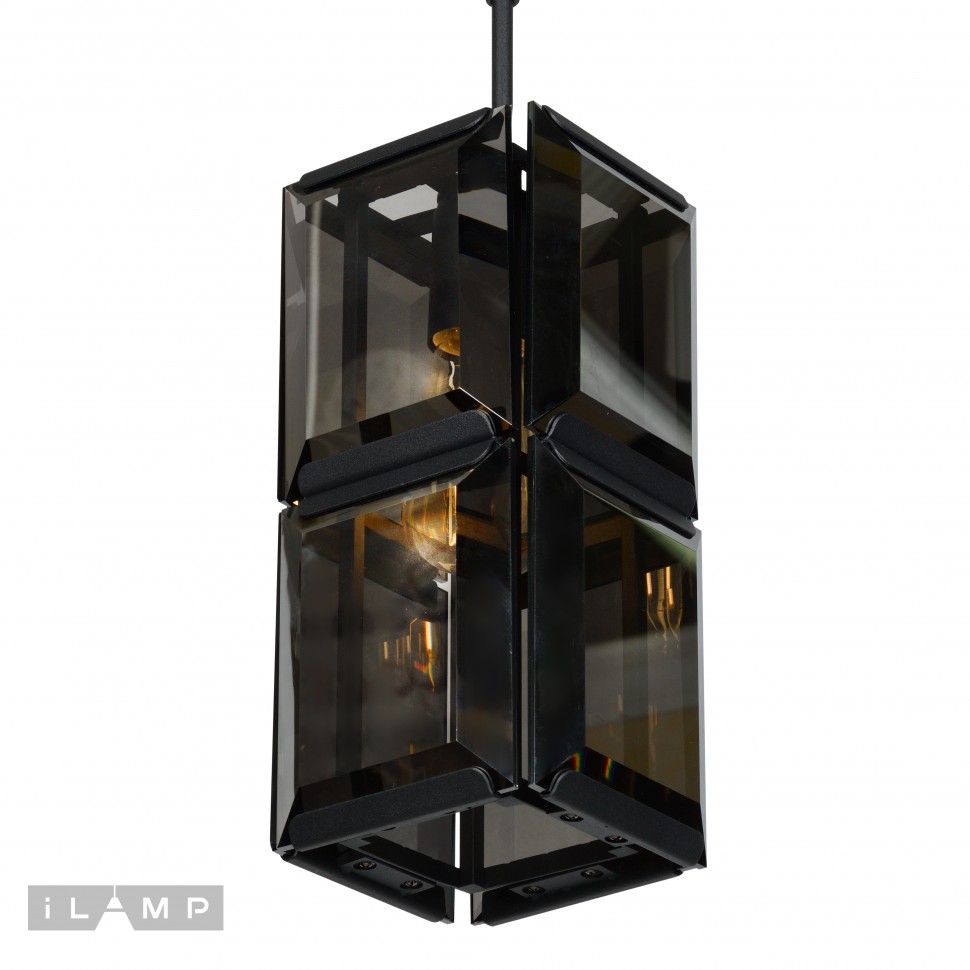 Картинка Подвесная люстра iLamp Panorama 10490-1P Черная