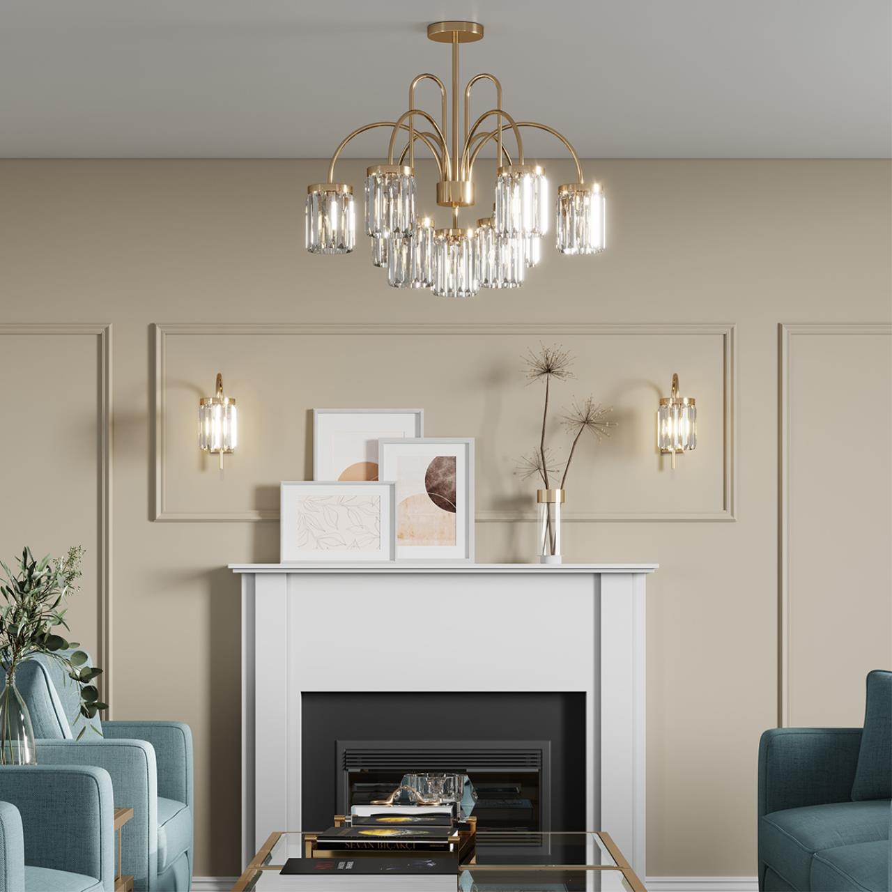 Картинка Потолочная люстра Odeon Light Classic Vassa 4987/9C