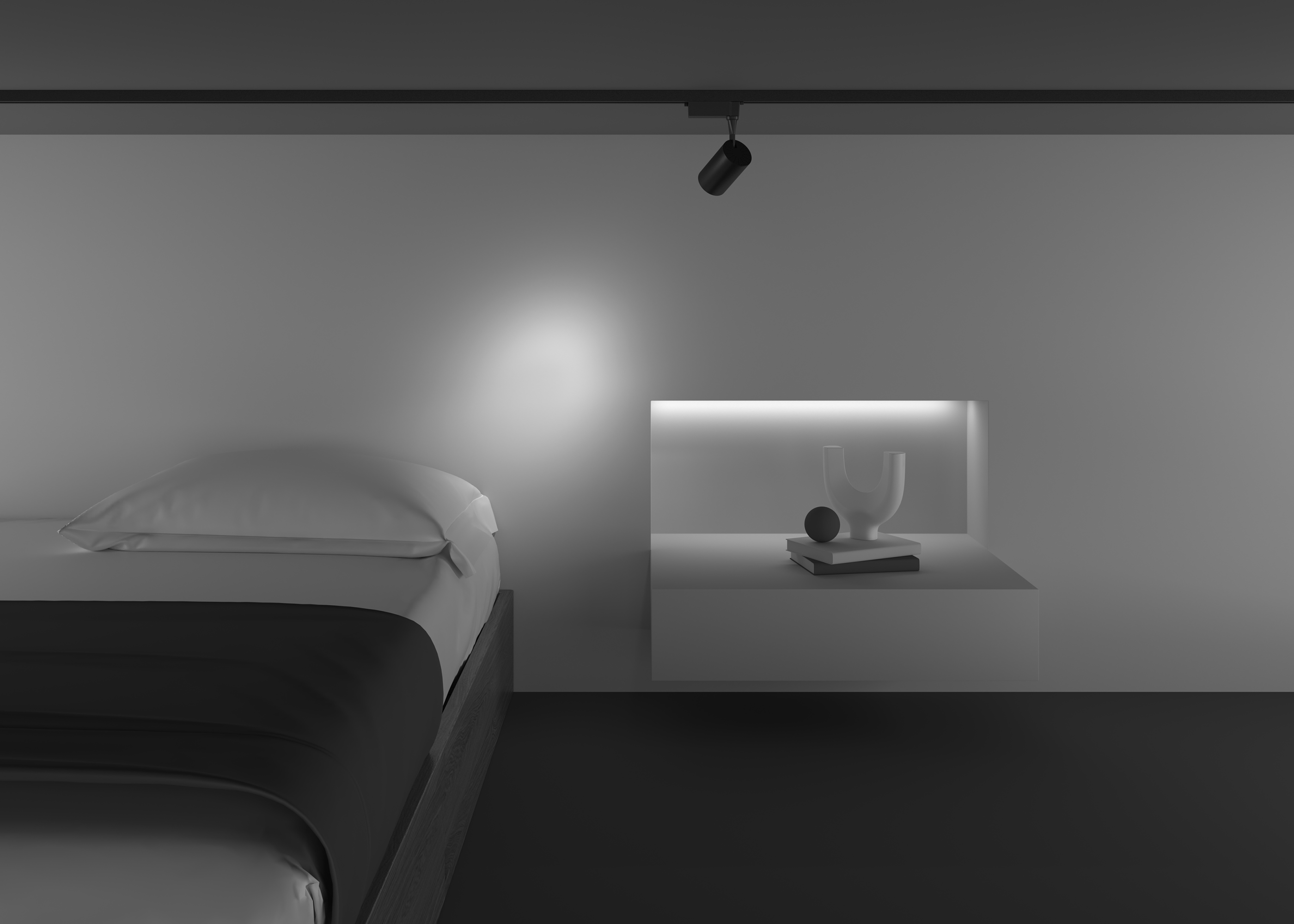 Картинка Трековый светильник Technical TR003-1-6W4K-S-B