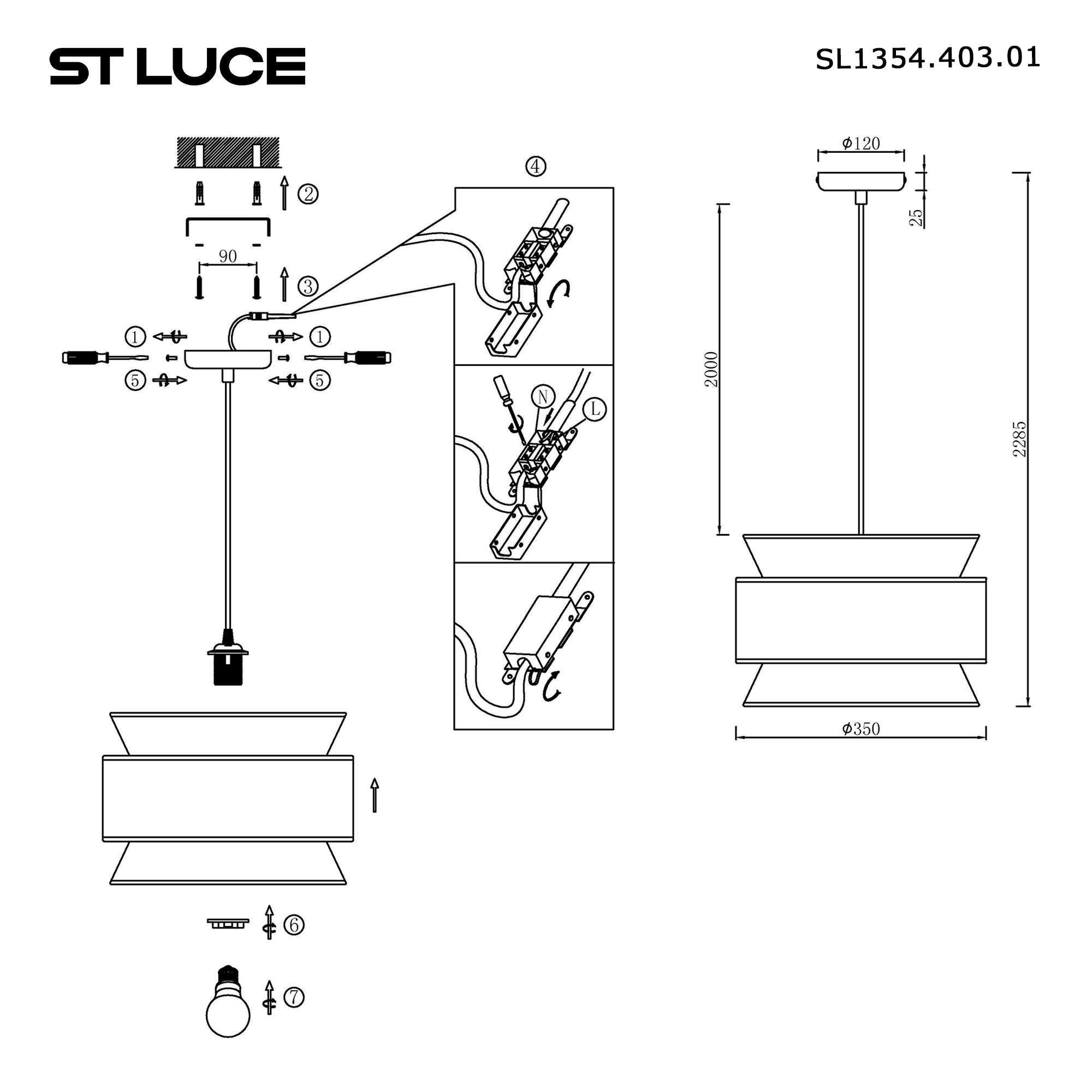Картинка SL1354.403.01 Светильник подвесной ST-Luce JACKIE