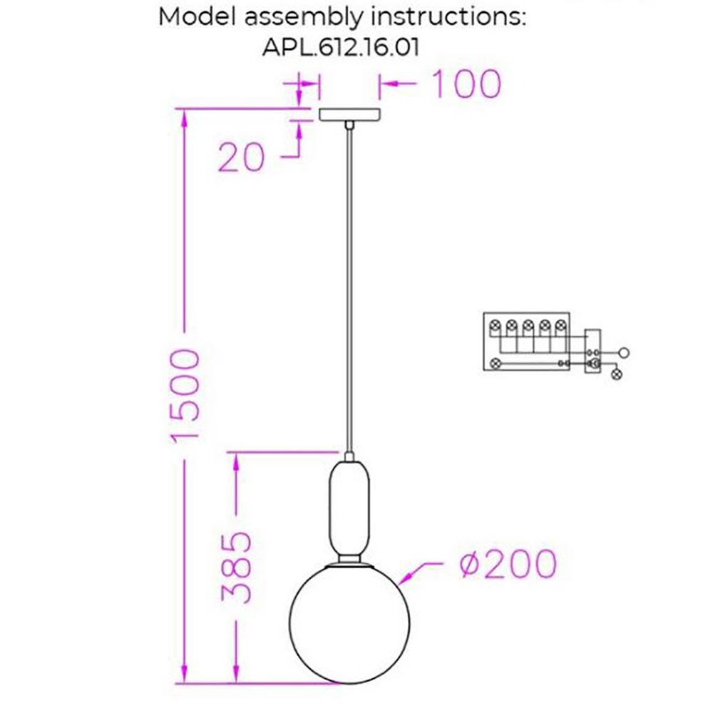 Картинка Подвесной светильник Aployt Aniela APL.612.16.01