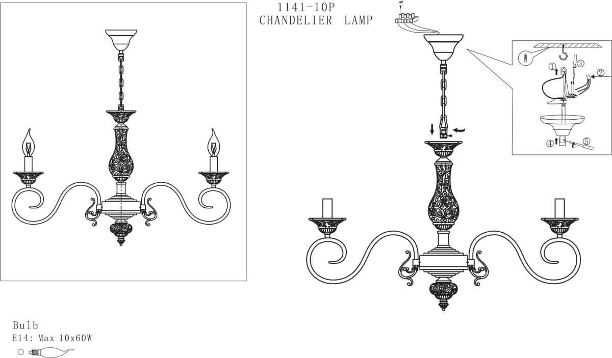 Картинка Подвесная люстра Favourite Bubbles 1141-10P