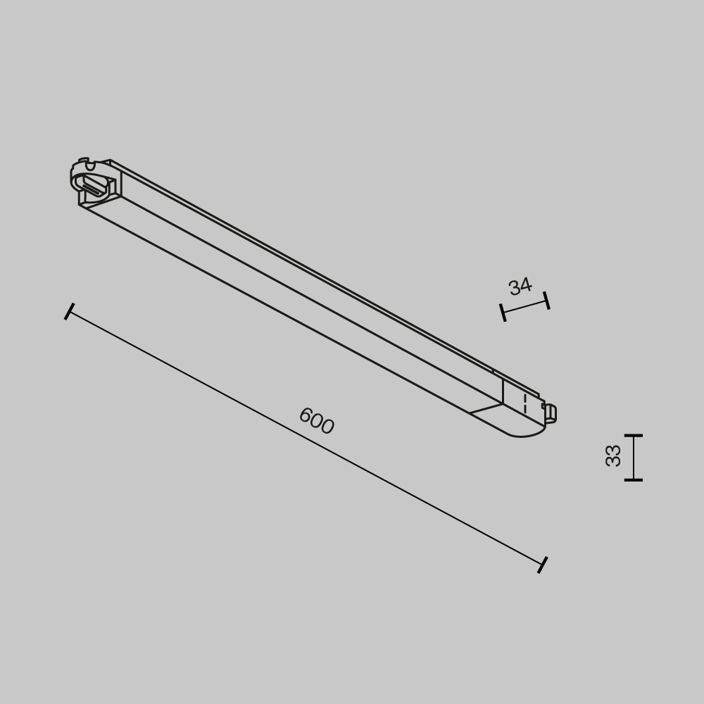 Картинка Трековый светильник Technical TR000-1-24W3K-B