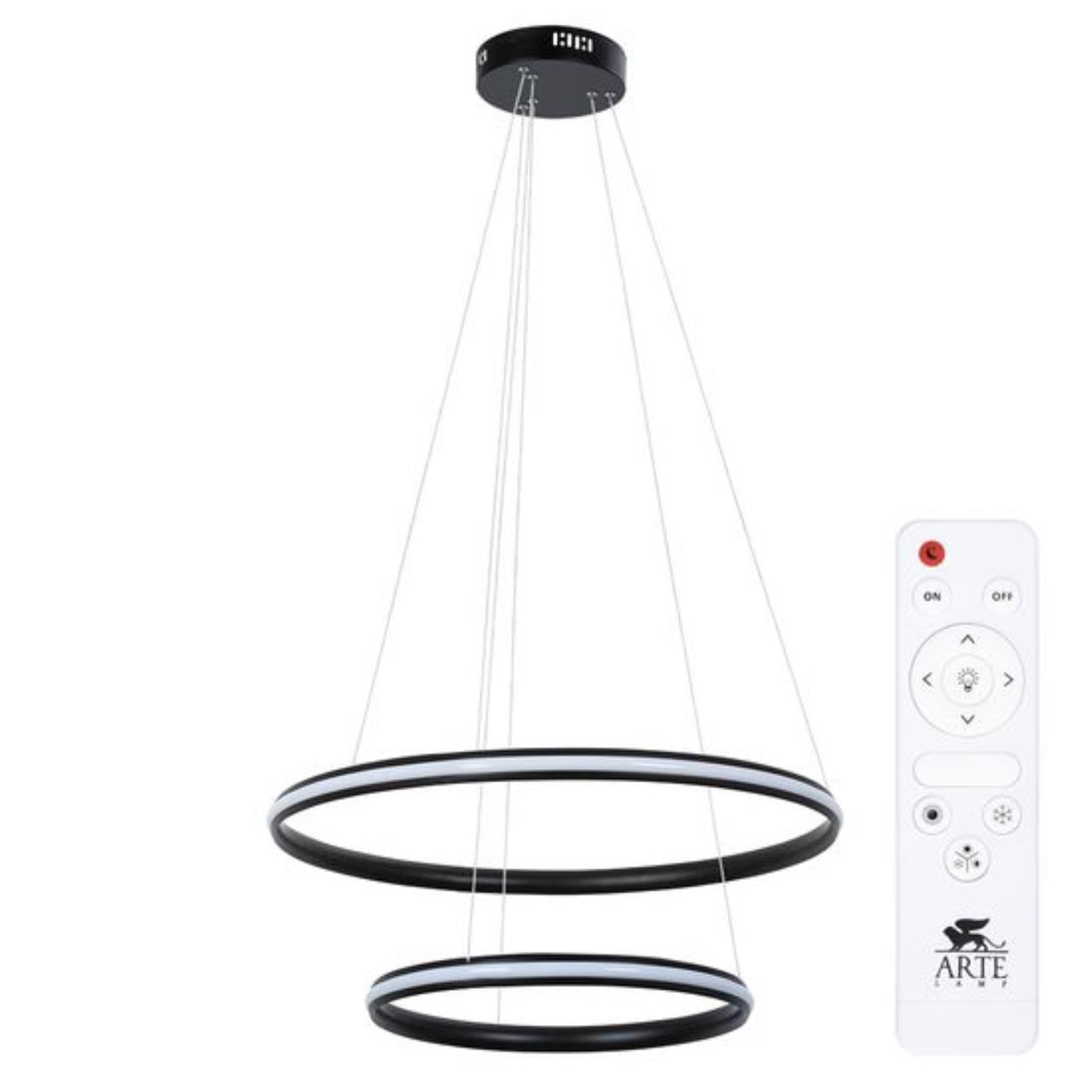 Картинка Подвесной светильник Arte Lamp MERIDIANA A2198SP-2BK