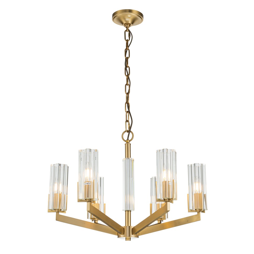 Картинка Подвесная люстра Belfast Malone 6035-6 BR CL