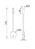 Дополнительная картинка Бра Maytoni Stem C035WL-L3CH3K