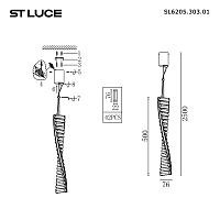 Дополнительная картинка SL6205.303.01 Светильник подвесной ST-Luce 
