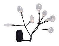 Бра Crystal Lux EVITA AP9 BLACK/TRANSPARENT Crystal Lux 1690/409