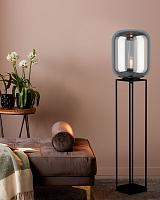 39989 Торшер BULCIAGO, 1x40W, E27, H1465, ?350, основание: B200, T200, сталь, черный/матовое стекло, купить в Алматы svet.kz