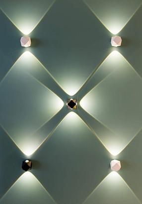 Уличный настенный светодиодный светильник Odeon Light Diamanta 4218/4WL