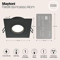 Дополнительная картинка Встраиваемый светильник Maytoni Atom DL024-2-01B