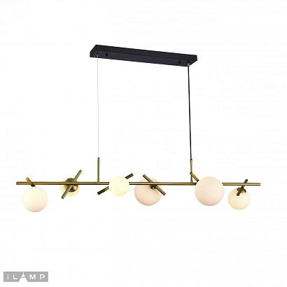 светильник подвесной ilamp golden 2134-6l br+mbk, доставка по Казахстану 