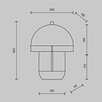 Настольный светильник Maytoni MOD479TL-L14W3K1 Hope
