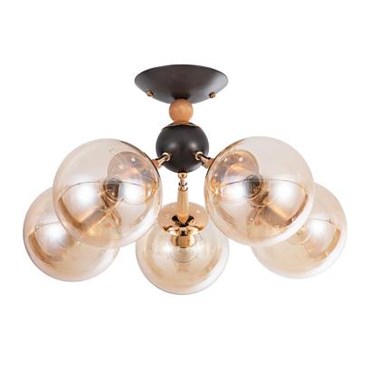 люстры потолочный светильник arte lamp boston a4485pl-5bk, доставка по Казахстану 