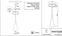 Дополнительная картинка Подвесной светильник Maytoni Nevill P318PL-01B