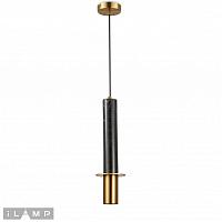светильник подвесной ilamp lofty 10705-1 bk-br, доставка по Казахстану 
