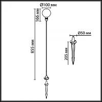 7121/2GLA NATURE Odeon Light Уличный светильник DANDE