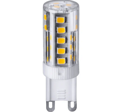 Лампа светодиодная 5.W G9 4000K 220V AC Ceramics 16*49(LED PREMIUM G9-220V-5.5W-NWCR) Включай Euroled 906991L купить в Алматы svet.kz