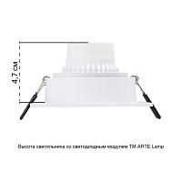 Дополнительная картинка Точечный встраиваемый светильник Arte Lamp IMAI A2465PL-1WH