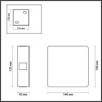 Дополнительная картинка Настенный светодиодный светильник Odeon Light Hightech Vista 4258/8WL