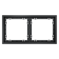 Рамка пластиковая VOLTUM S70 на 2 поста, (графит) VLS100207 